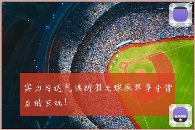 实力与运气浅析羽毛球冠军争夺背后的玄机！